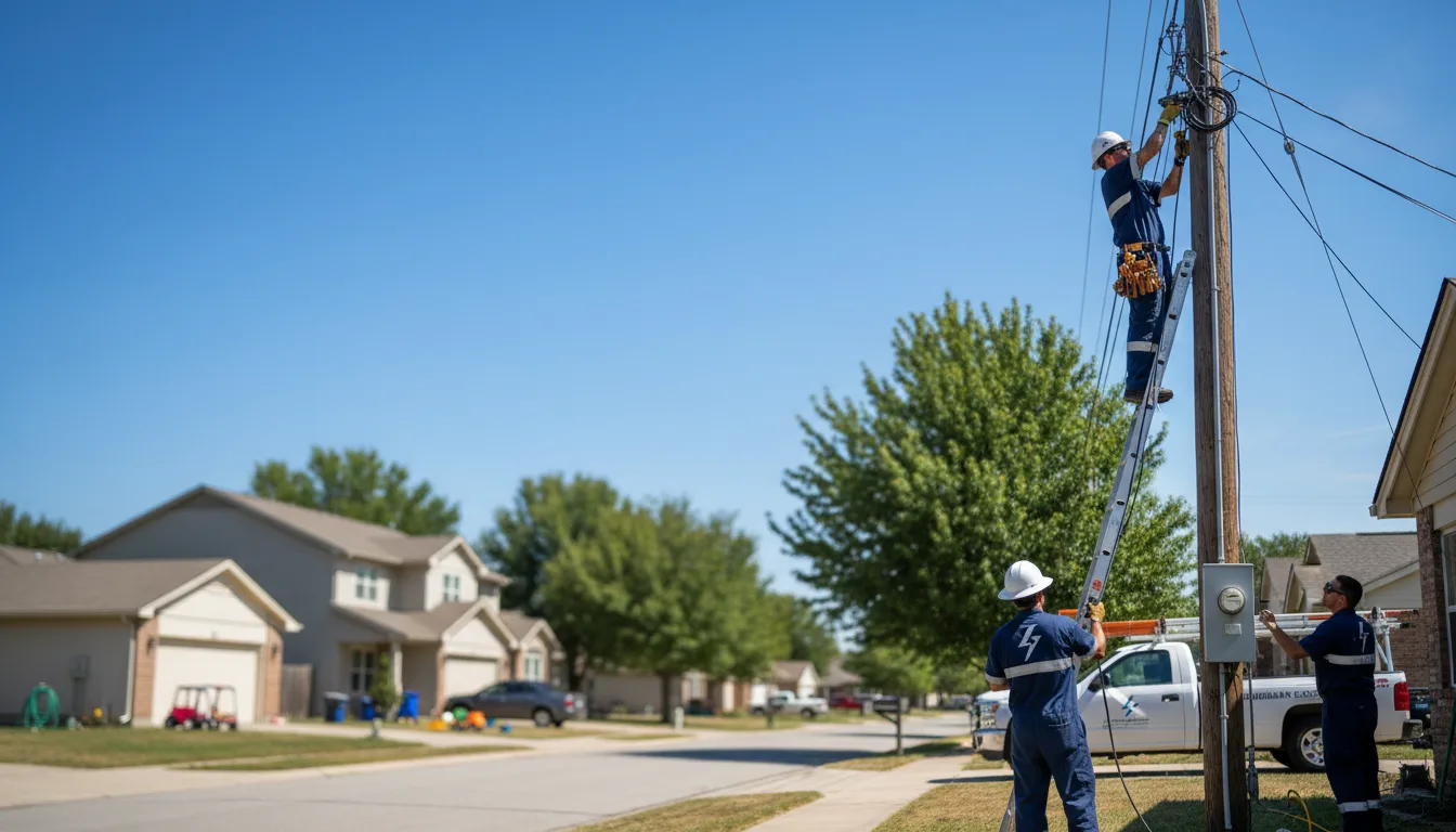 Residential electrician providing installation services in Cumberland, OH